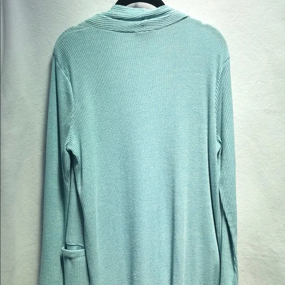 G by Giuliani Light Blue Long Knit Cardigan - Picture 3 of 8
